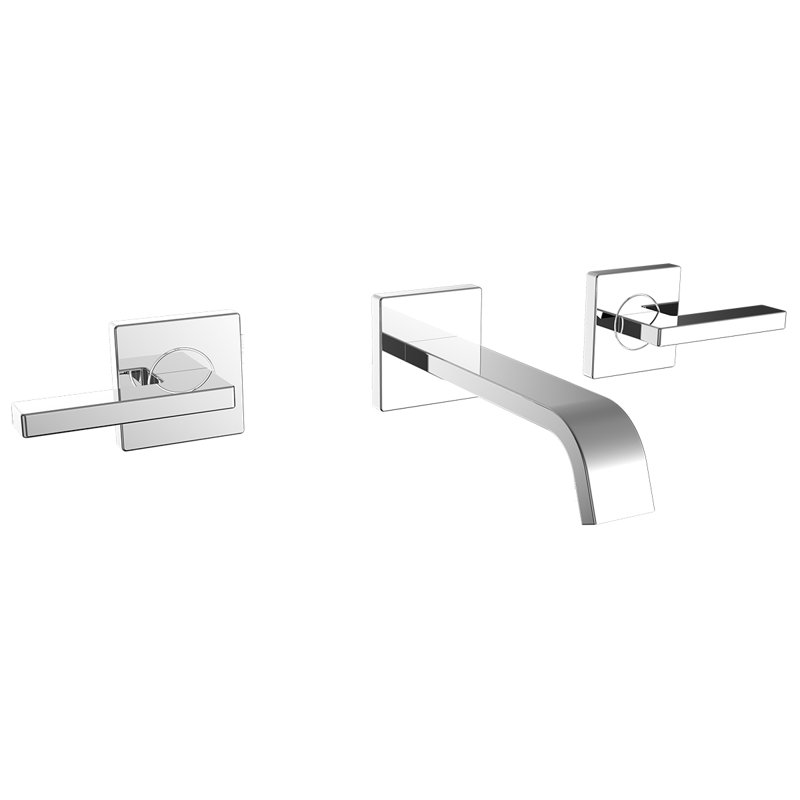 Robinet de salle de bain mural avec drain Lura