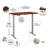 Adjustable Metal Base Standing Desk-423028417-423028413