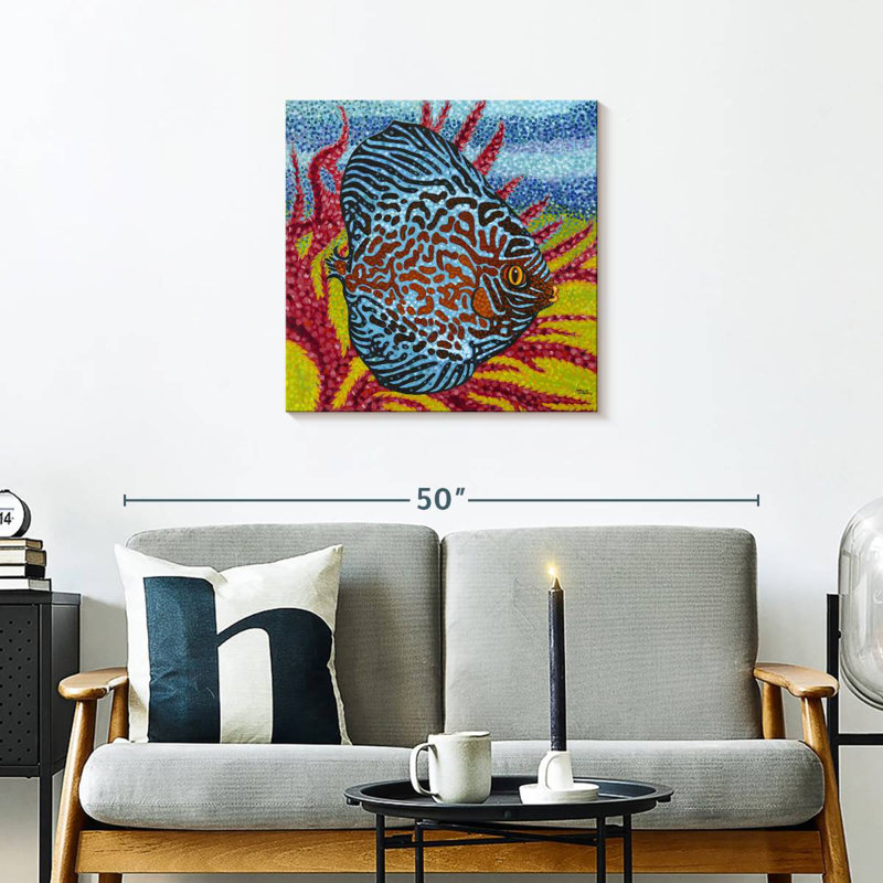Brampt brillant poisson tropical II, H 24 po x l 24 po