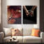 2 Piece Wrapped Canvas Wall Art