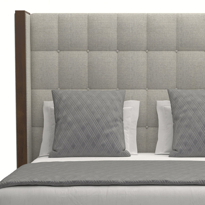 Dipson Upholstered Standard Bed, Grey Revolution®, Mid Queen