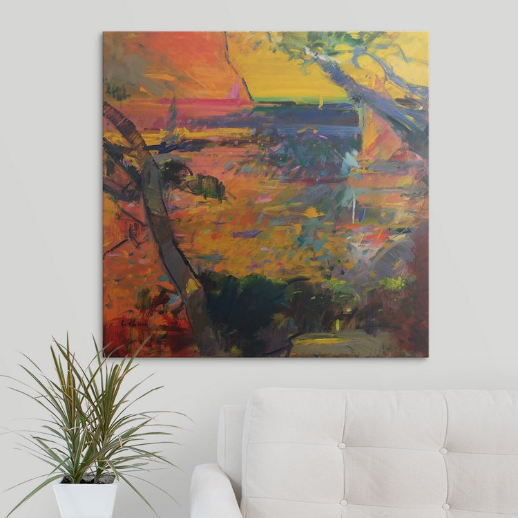 «Glenside Cap Canaille Sunset» par Peter Graham, reproduction d'art, H 35 po x l 35 po x P 1,5 po, Toile