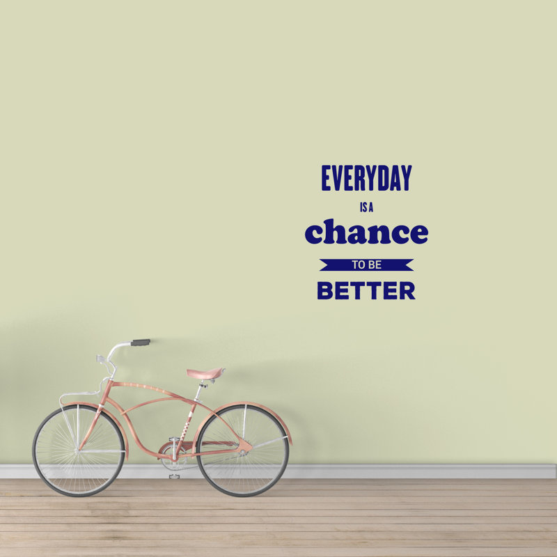 Text & Numbers Non-Wall Damaging Wall Decal, Navy