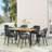 Currie 6 - Person Acacia Patio Dining Set with Rectangular Table
