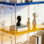 Modern multi-layer acrylic minimalist bookcase-575879803