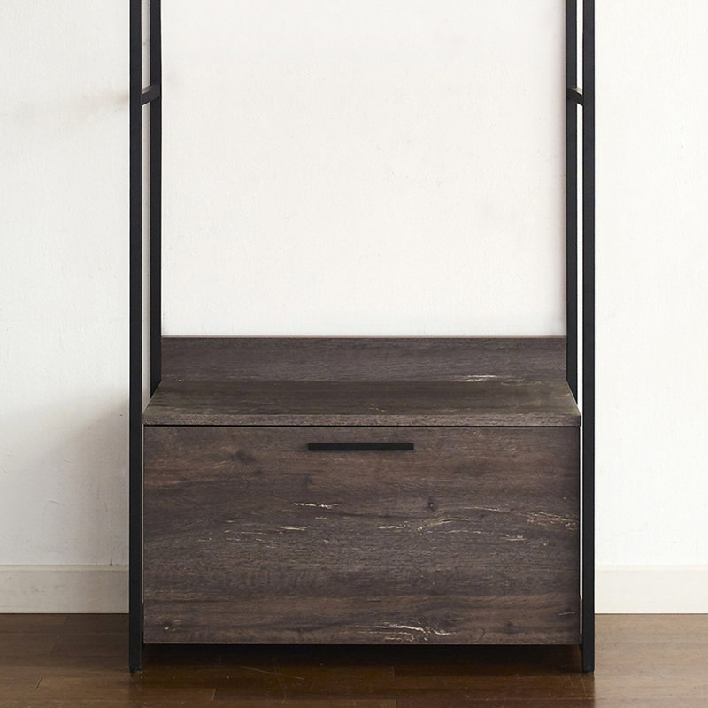 Walk-in en bois et métal, Gris