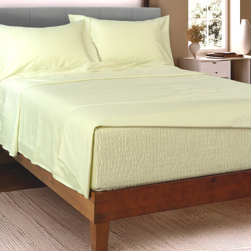 Ensemble de draps 300 fils en coton BedTite, Ensemble de drap pour lit très grand avec drap-ho, ISE