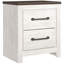 Table de chevet moderne en bois rustique 25 pouces Zayla