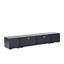 Meuble audio-vidéo en rotin avec portes à pousser, console de télévision 3 photos pour téléviseur de 90 po ou moins-905410188