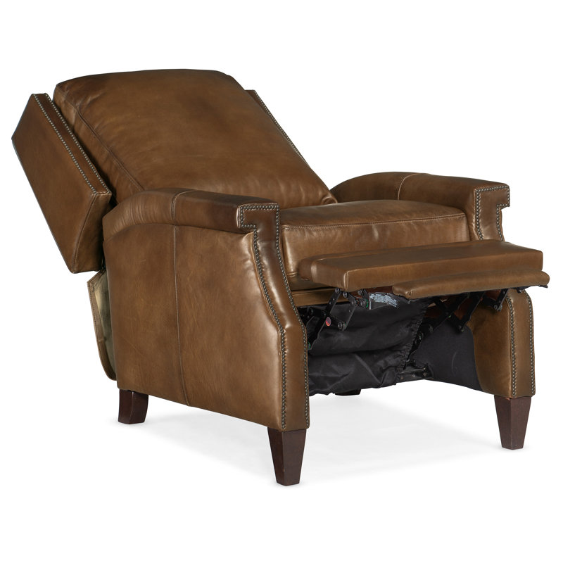 RC Recliner, Power, Brown Genuine Leather