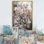 Grunge rose gris, fleurs d'été - décoration murale traditionnelle en toile-1450931007-1450930946