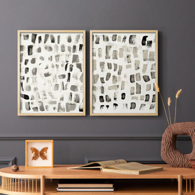 ABSTRACT Series DLXV - reproduction encadrée de qualité supérieure - prête à être accrochée - aucun clou requis - aucun clou requis
