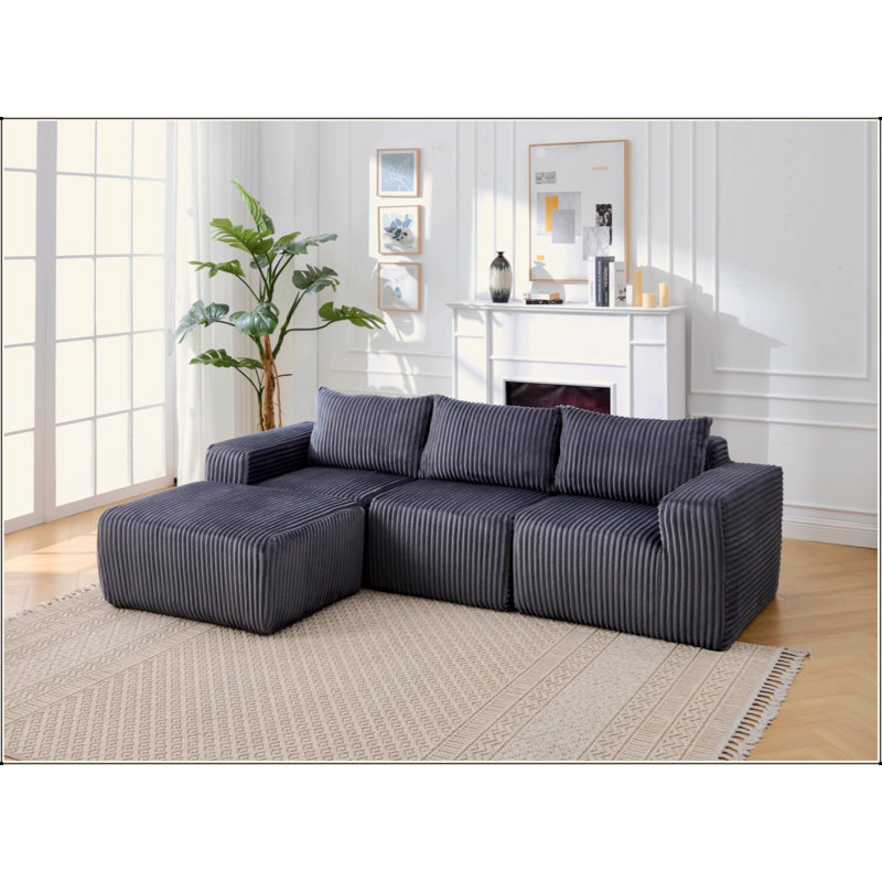 Canapé modulaire Modern, Gris foncé