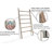 Très grand porte-serviettes en bois rustique 6 pi-1711855064