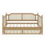 Lit de jour en rotin de style traditionnel avec couchette-511053535