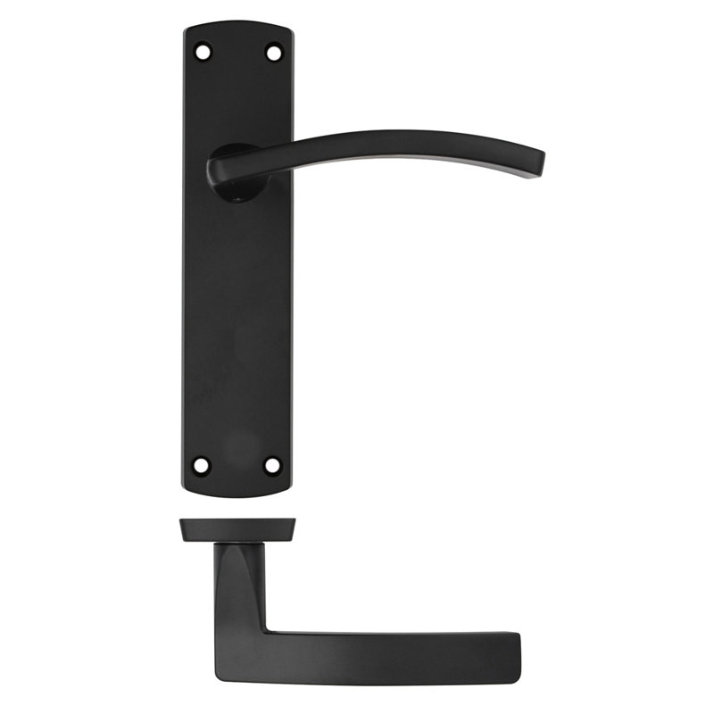 Single Dummy Door Handle, Matte Black