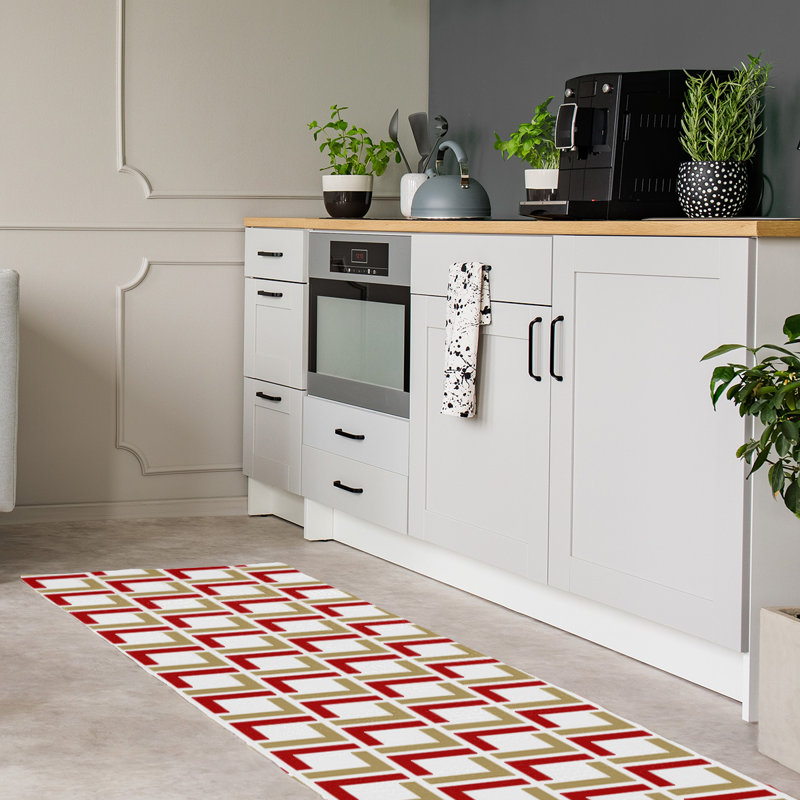 Tapis de couloir blanc