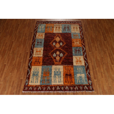 One-of-a-Kind 6'8'' X 9'9'' New Age Wool Area Rug in