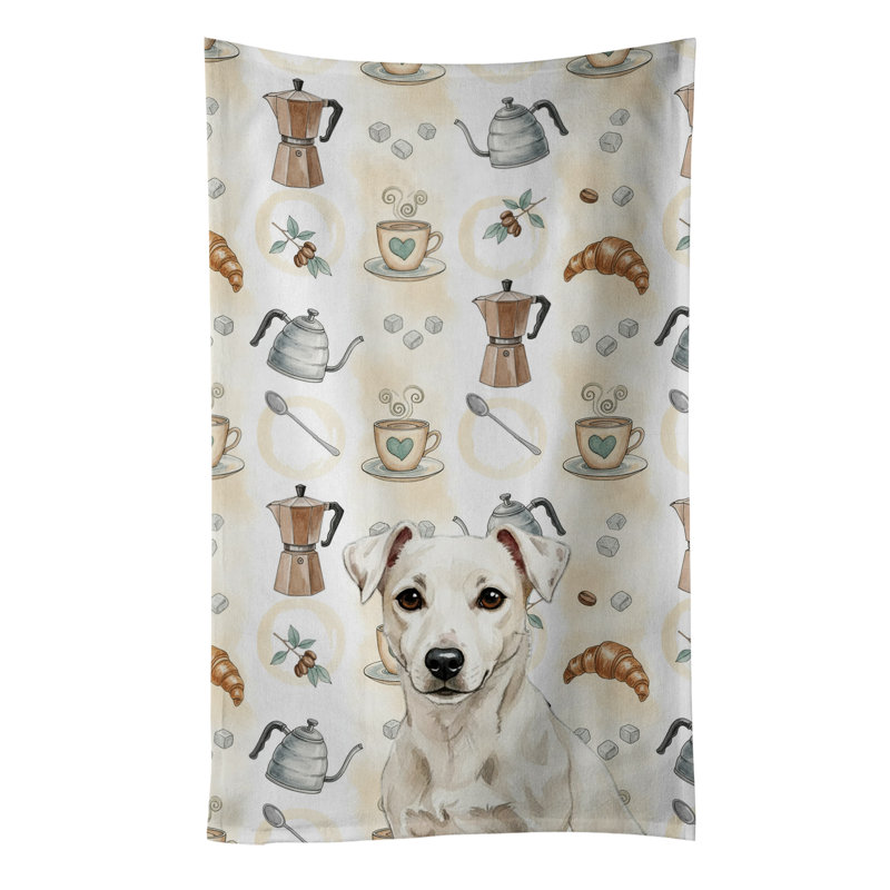 Serviette de cuisine White Jack Russell Terrier, Jack Russell terrier blanc