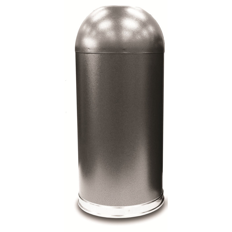 Poubelle Dome, 15, Argent