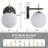 Lio 1 - Light Dimmable Iron ETL wall sconces with Round Shape Cloud Glass Shade-416420593