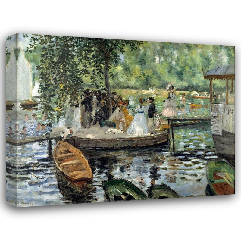 Vault W, Renoir, Pierre, Auguste, reproduction d'art sur toile tendue sous le titre: La Grenouillere