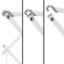 Séchoir à vêtements, support à linge pliable en métal, ne rouille pas et ne tache pas, durable et léger, blanc