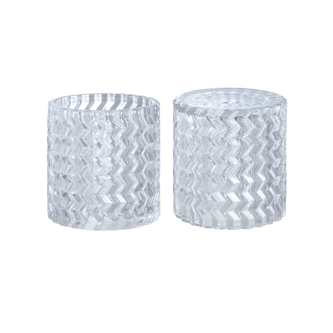 #23646-60-2,Clear w/Diamond Pattern For Lighting fixture.4-1/2"Dx4-3/4"H.Center 