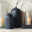 Vase en céramique mat marine grand-413028079