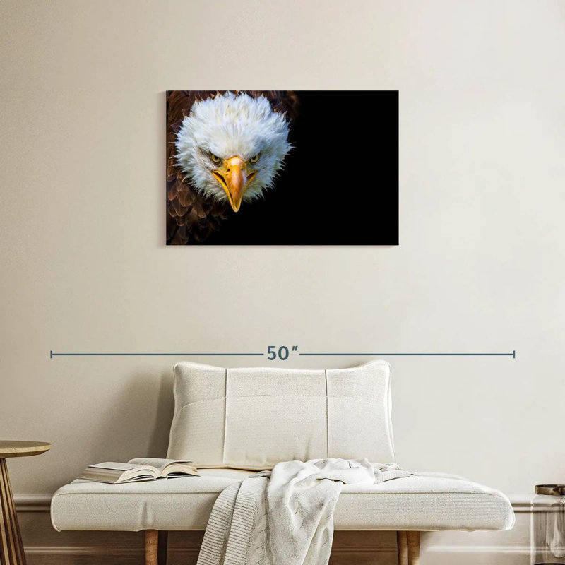Crowle Fiery Bald Eagle, 20" H x 30" W
