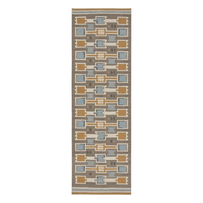 Scandinavian Performance Wool Washable Geometric Indoor Rug