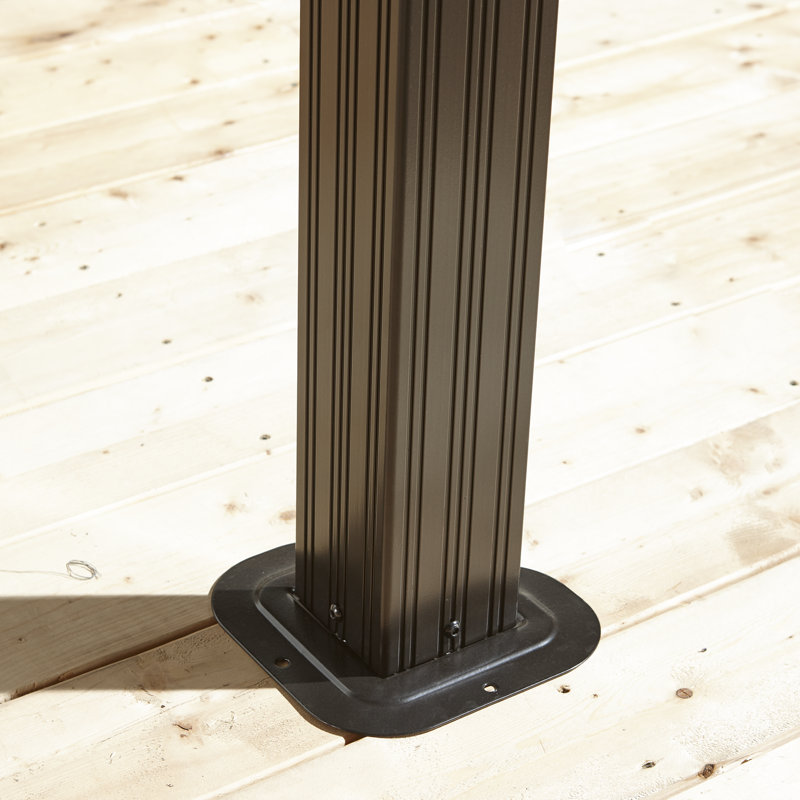 Pavillon de jardin Sojag Genova brun foncé, Bordure de jardin x 12 pieds