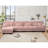 Free Combination, Modular Sectional Sofa,L Shaped Couch For Living Room, 4-Seater Comfy Cloud Couch With Convertible Ottoman,Chenille-2084838622