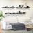 55.1-Inch Rustic White Floating Shelves - Wall Mounted Display Solution-766347392