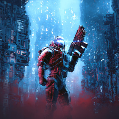 Amleto " Cyberpunk Soldier City Patrol " by Grandeduc