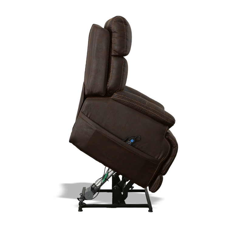 Fauteuil inclinable électrique de 35 po de large, Brun