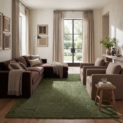 Tapis géométrique lavable à la machine