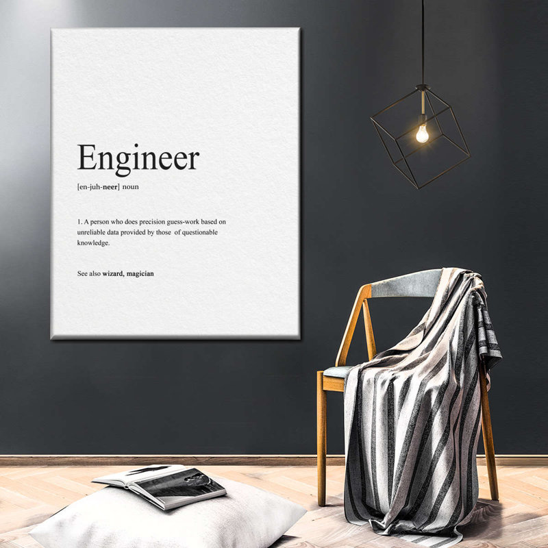 " Engineer Connotation " by Eleanor L., 12" H x 15" W