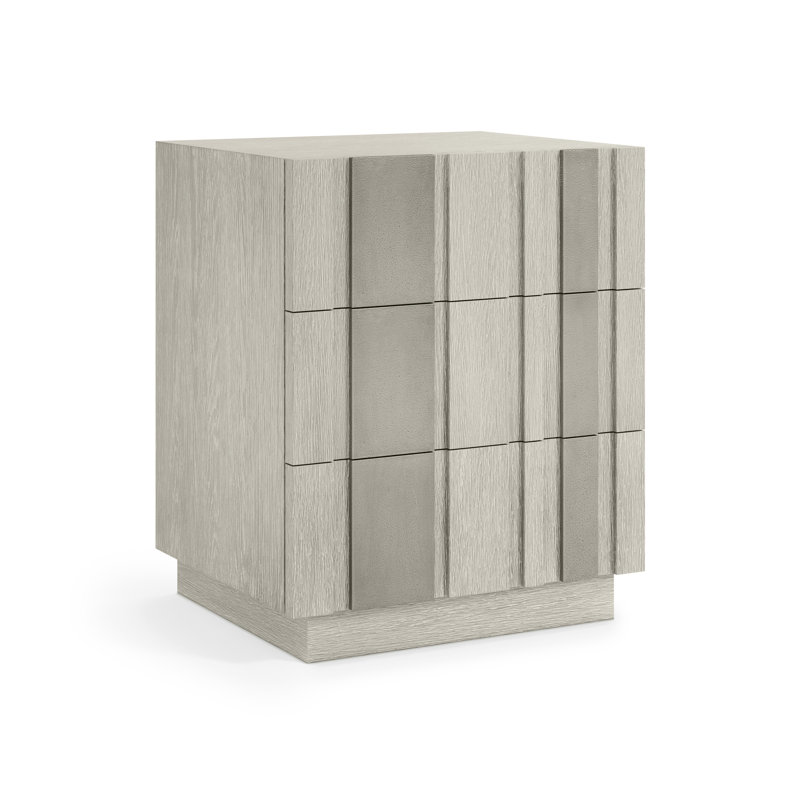 Tempo 3 - Drawer Solid Wood Nightstand