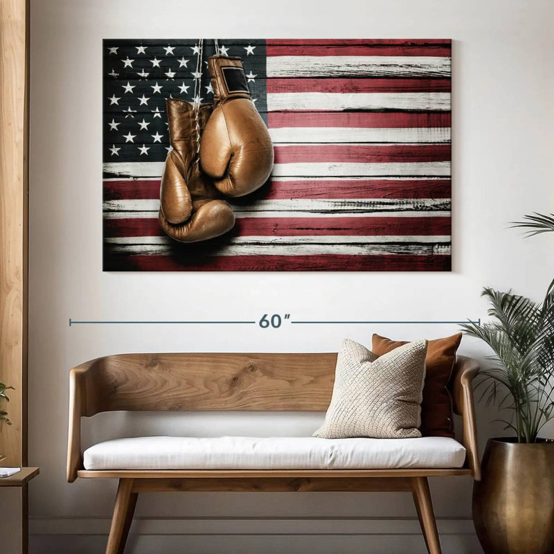 Borges American Boxing, 34" H x 51" W