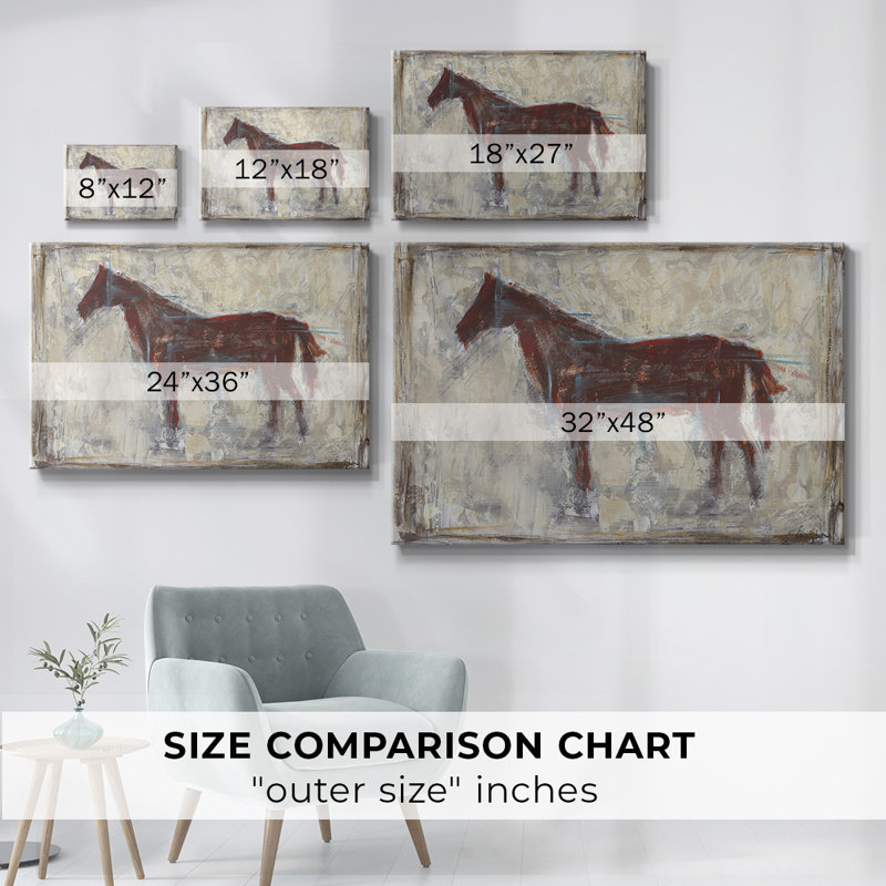 Iron Equine I-Gallery Wrapped Canvas, 24" H x 36" W