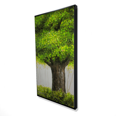 Big green tree - 24"x48" Framed canvas