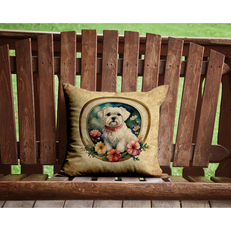 Outdoor Throw Pillow, 14" H x 14" W x 3" D