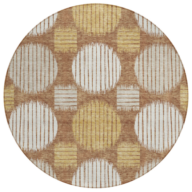 Maliana Washable Geometric Indoor / Outdoor Rug