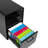 Stow 3-Drawer File Cabinet w/Casters, Black