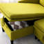 Canapé modulaire réversible en forme de L avec tissu en coton et rangement, idéal pour les décorations d'appartements de bureau 3, soirées cinéma confortables