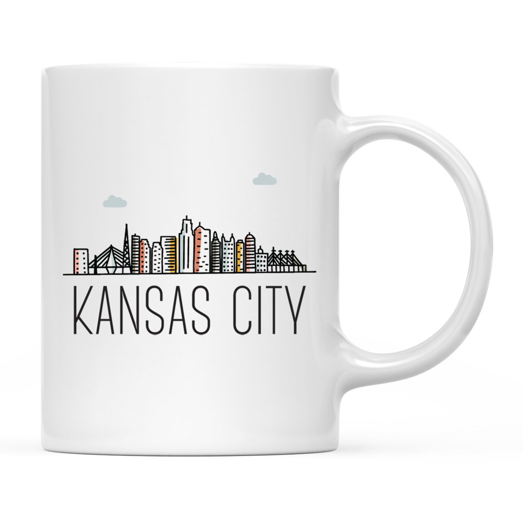 Colorful City Skyline Coffee Mug Koyal Wholesale 