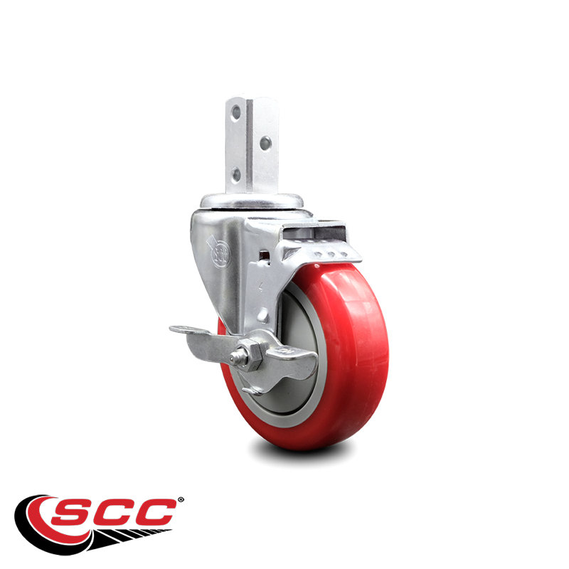 Polyurethane Caster, Red