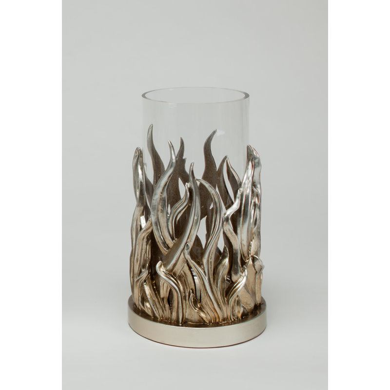Table Vase, 14" H x 7.5" W x 7.5" D
