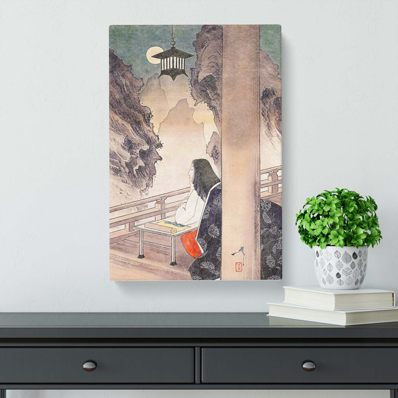 Ishiyamadera Temple by Tsukioka Yoshitoshi - Wrapped Canvas Painting, 60cm H x 40cm W x 3cm D